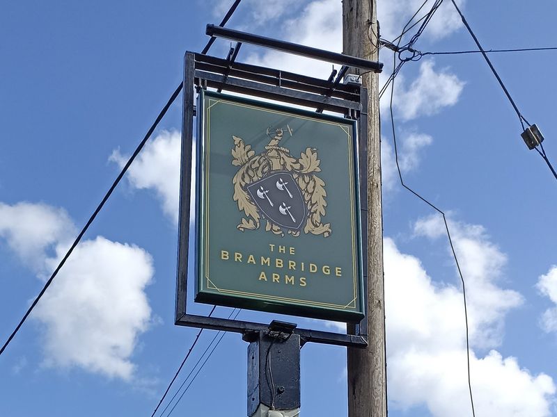 Brambridge Arms (Photo: David Pritchard 10th June 2022). (External, Sign). Published on 10-06-2022