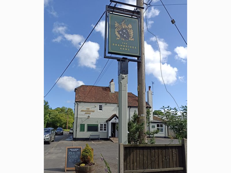 Brambridge Arms (Photo: David Pritchard 10th June 2022). (Pub, External, Sign). Published on 10-06-2022 