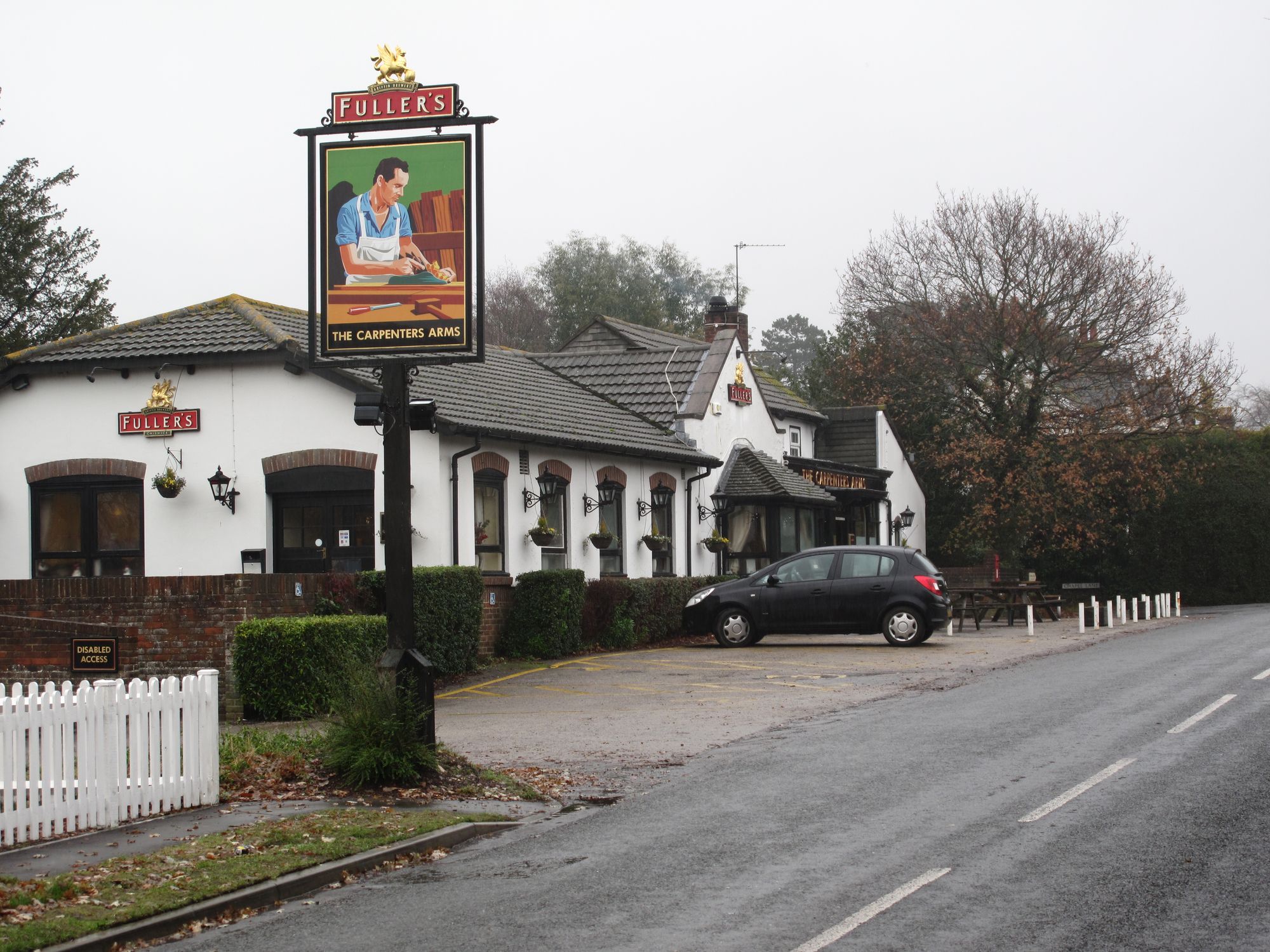 Carpenter's Arms, Bransgore. (Pub, External, Sign). Published on 29-12-2010