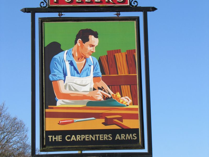 Carpenter's Arms, Bransgore. (Sign). Published on 08-04-2011