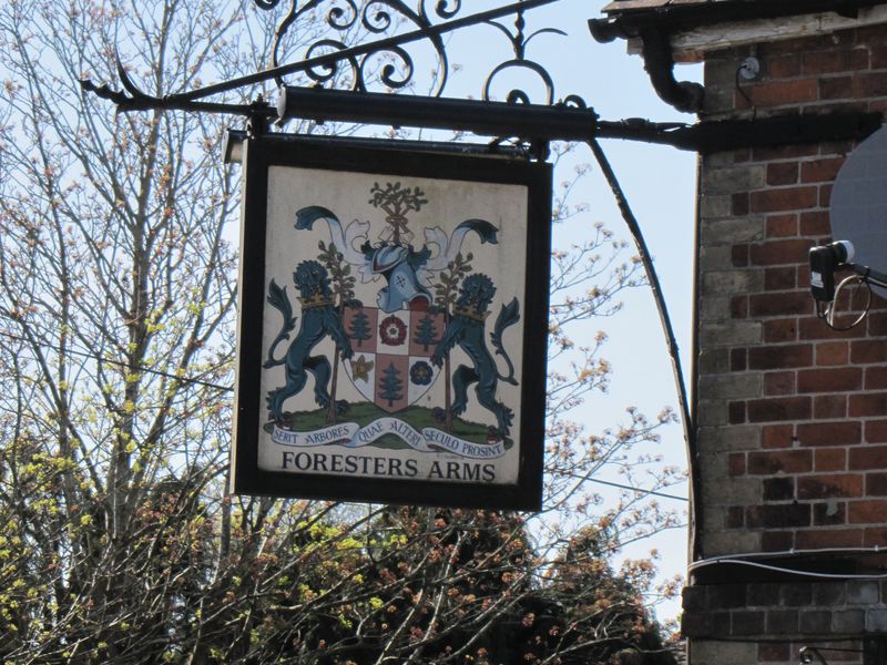 Foresters Arms, Brockenhurst. (Sign). Published on 08-04-2011