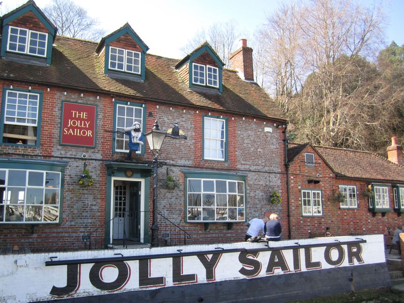 Jolly Sailor, Bursledon. (Pub, External, Key). Published on 20-04-2013
