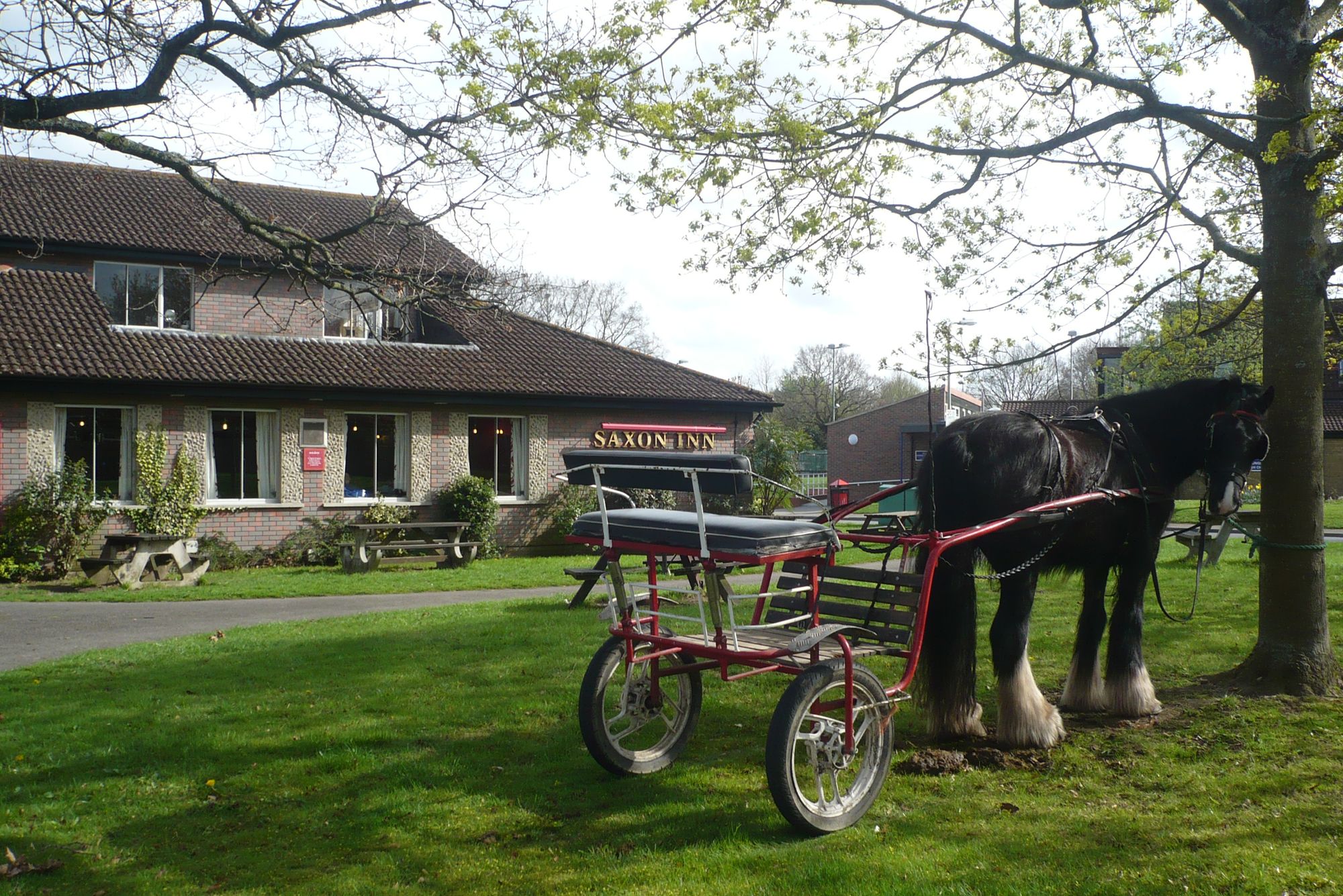 Saxon Inn, Calmore. (Pub, External, Garden, Key). Published on 03-04-2011