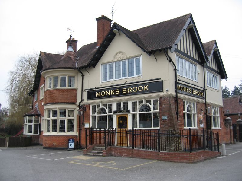 Monks Brook, Chandler's Ford (Photo: Alex Presland - 01/04/2013). (Pub, External, Key). Published on 01-04-2013