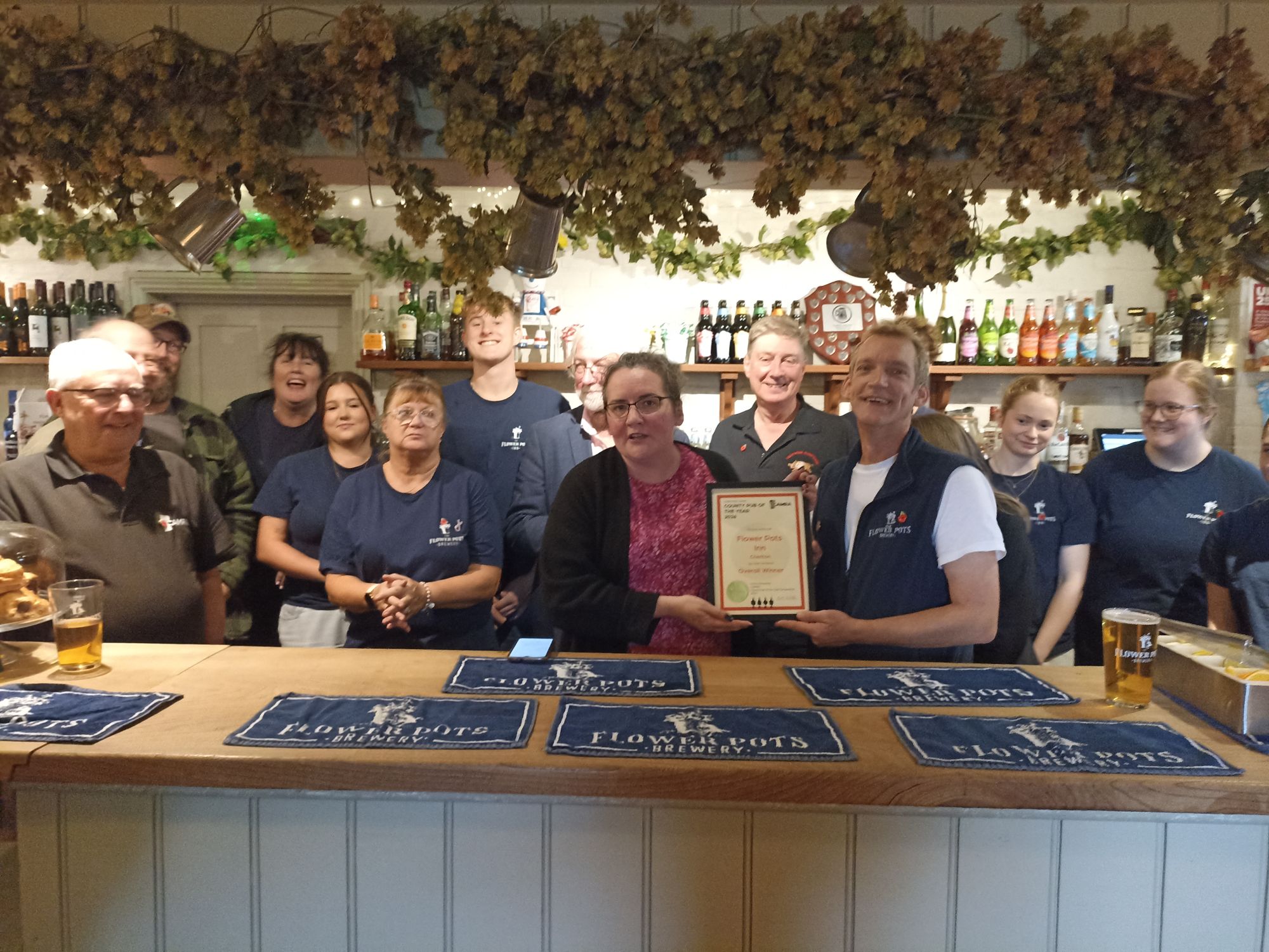 Hampshire CAMRA Pub of the Year 2026 presentation 23/10/2026. (Publican, Customers, Branch, Award). Published on 23-10-2026