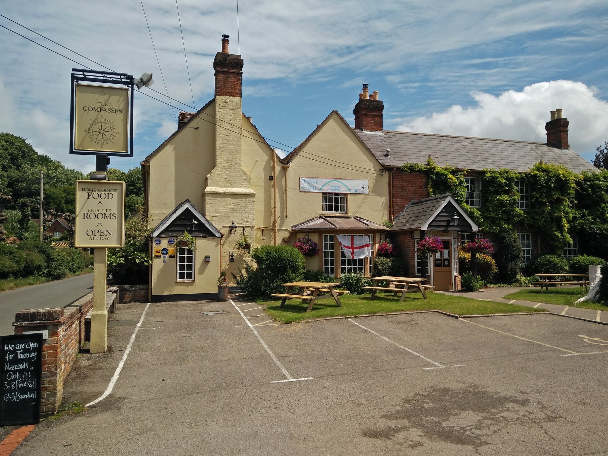 Compasses Inn, Damerham. (Pub, External). Published on 21-06-2020