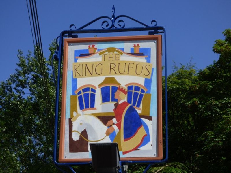 King Rufus, Eling - pub sign 16/06/2016 (Photo: Philippa Goold). (Sign). Published on 16-06-2016