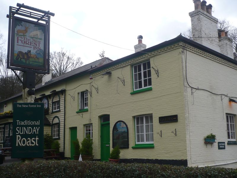 New Forest Inn, Emery Down. (Pub, External, Sign). Published on 03-04-2011