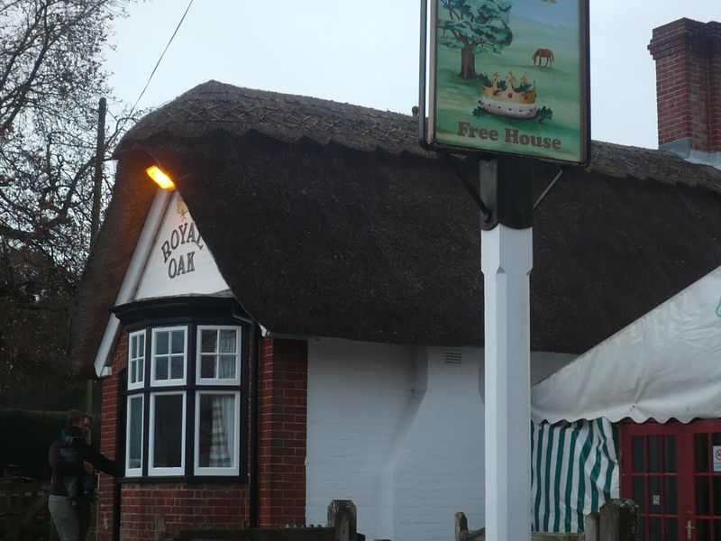Royal Oak, Fritham. (Pub, External, Sign). Published on 30-12-2010