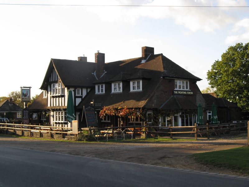 Fighting Cocks, Godshill. (Pub, External, Key). Published on 11-02-2010
