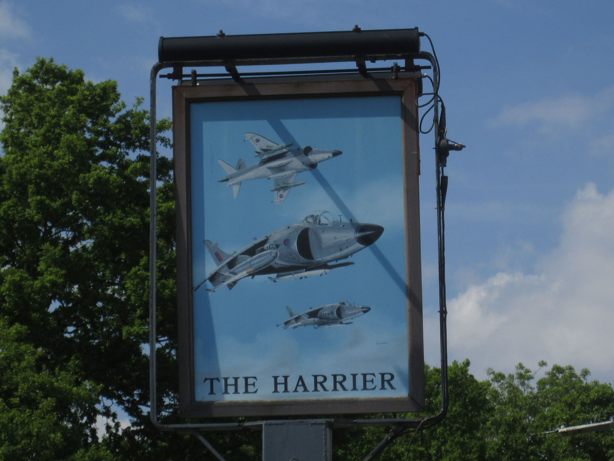 Harrier, Hamble-le-Rice. (Sign). Published on 26-05-2013