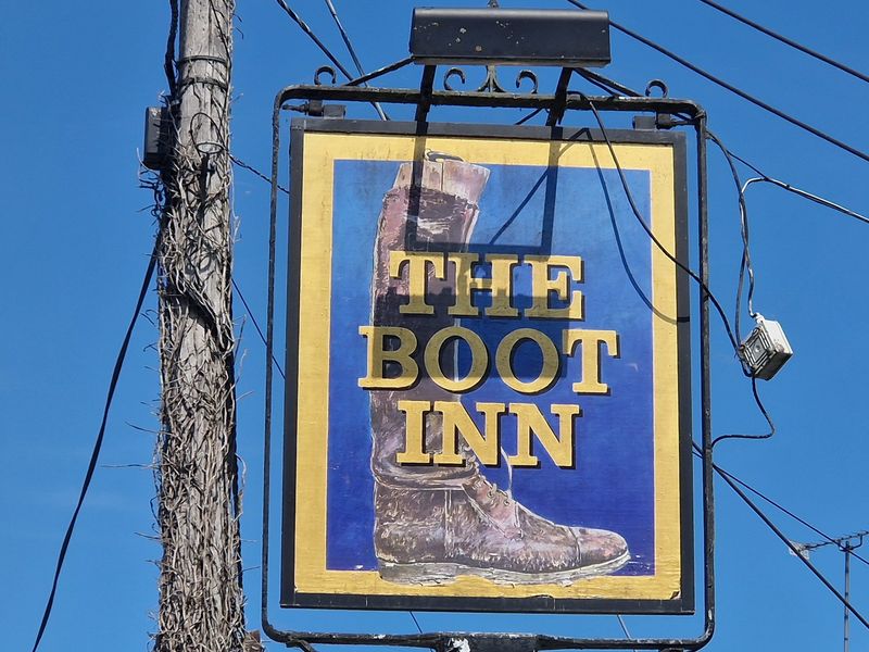 Boot Inn, Houghton (Photo: Pete Horn - 17/08/2025). (Sign). Published on 17-08-2025 
