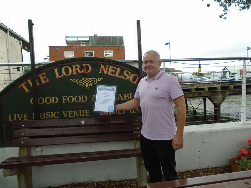 Lord Nelson, Hythe. (External, Sign, Publican, Award). Published on 28-10-2021