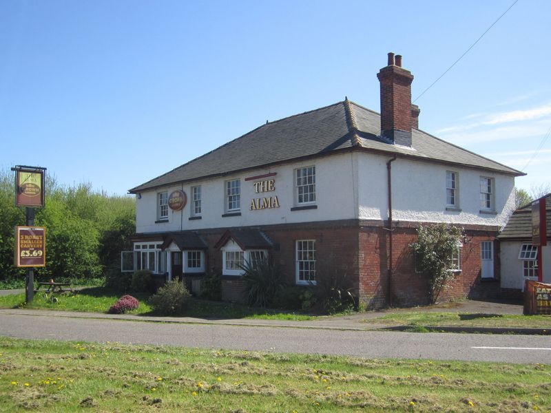 Alma Inn, Lower Upham. (Pub, External, Key). Published on 07-05-2013