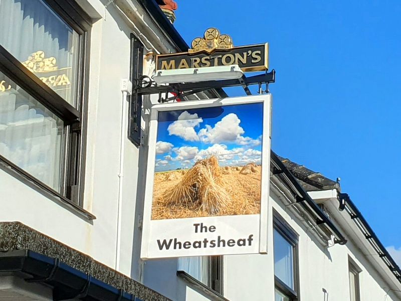 Wheatsheaf, New Milton (Photo: Pete Horn 06/03/2024). (External, Sign). Published on 06-03-2024