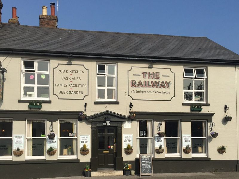 Railway, Ringwood. (Pub, External, Sign, Key). Published on 30-11--0001