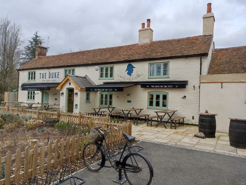 Duke on the Test, Romsey (Photo: David Pritchard 10/03/2023). (Pub, External, Key). Published on 10-03-2023