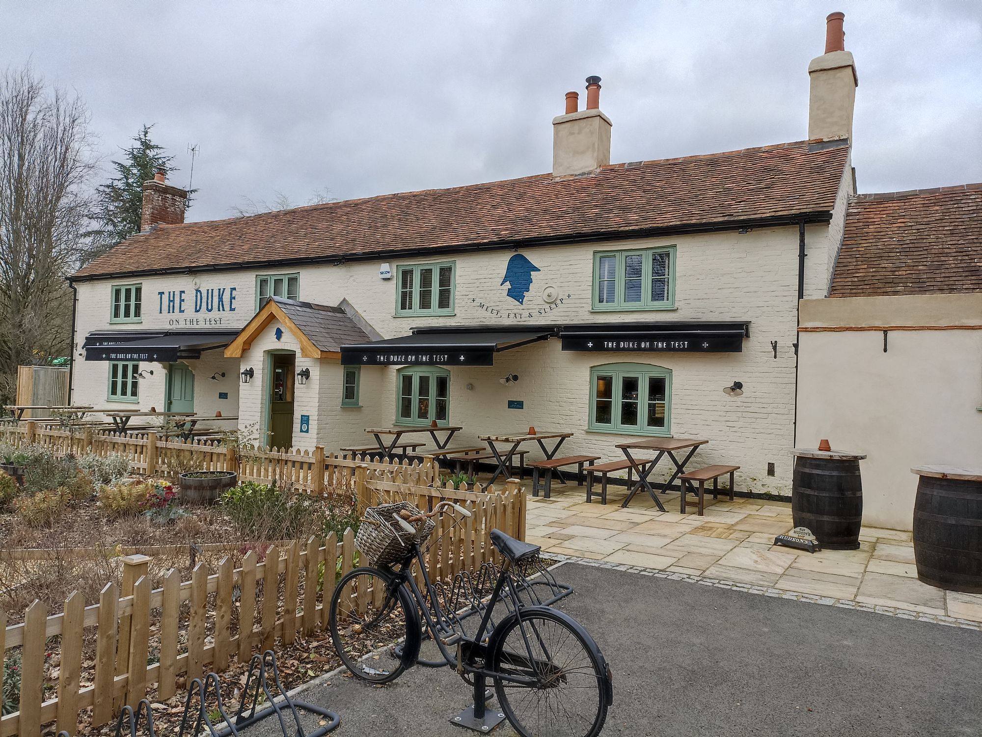 Duke on the Test, Romsey (Photo: David Pritchard 10/03/2023). (Pub, External, Key). Published on 10-03-2023