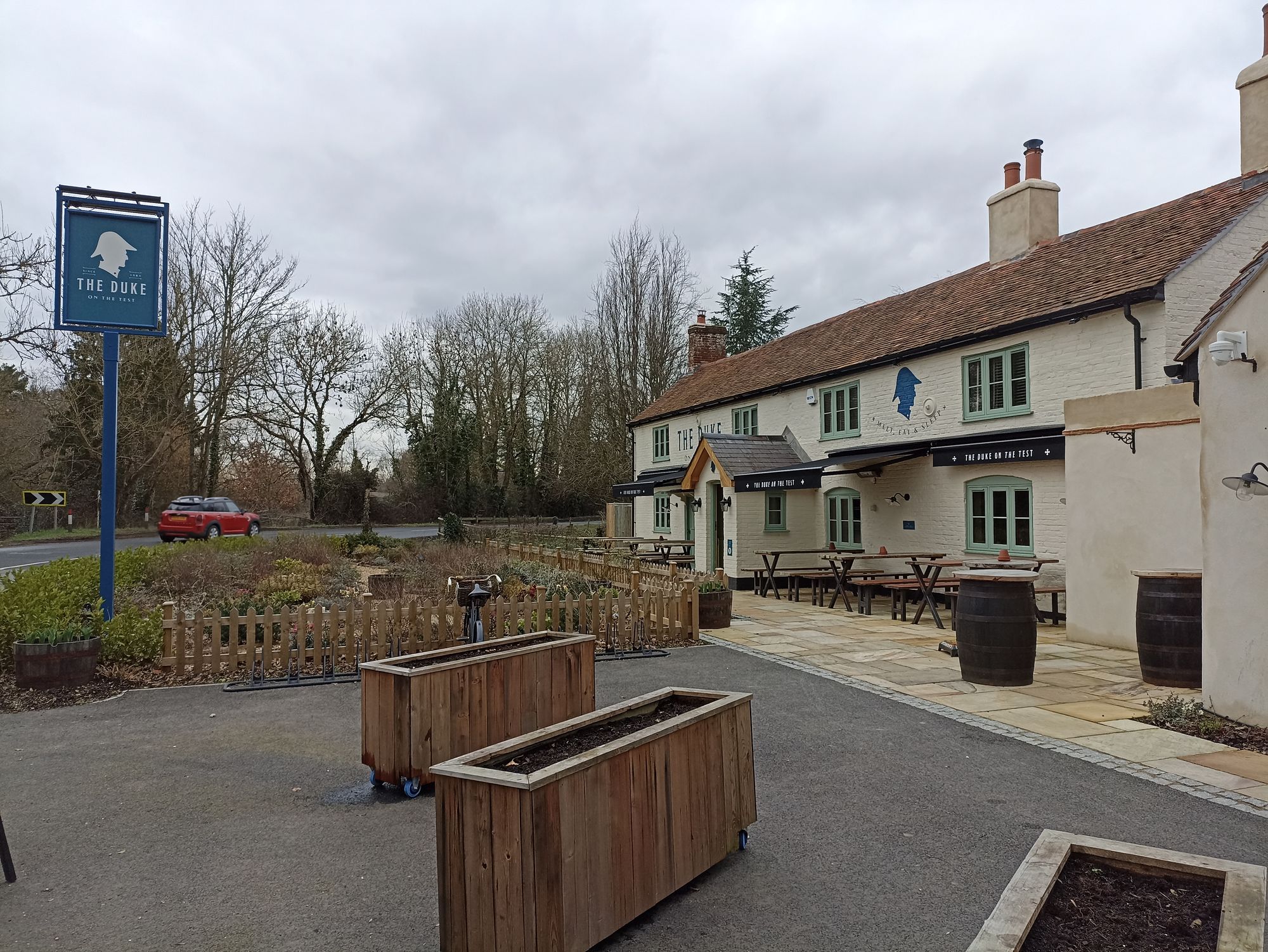 Duke on the Test, Romsey (Photo: David Pritchard 10/03/2023). (Pub, External). Published on 10-03-2023