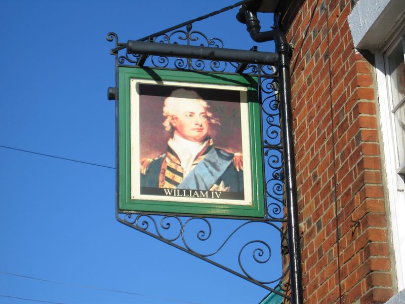 Pub sign as Willaim IV (Photo: Alex Presland- 2nd February 2013). (Sign). Published on 02-02-2013