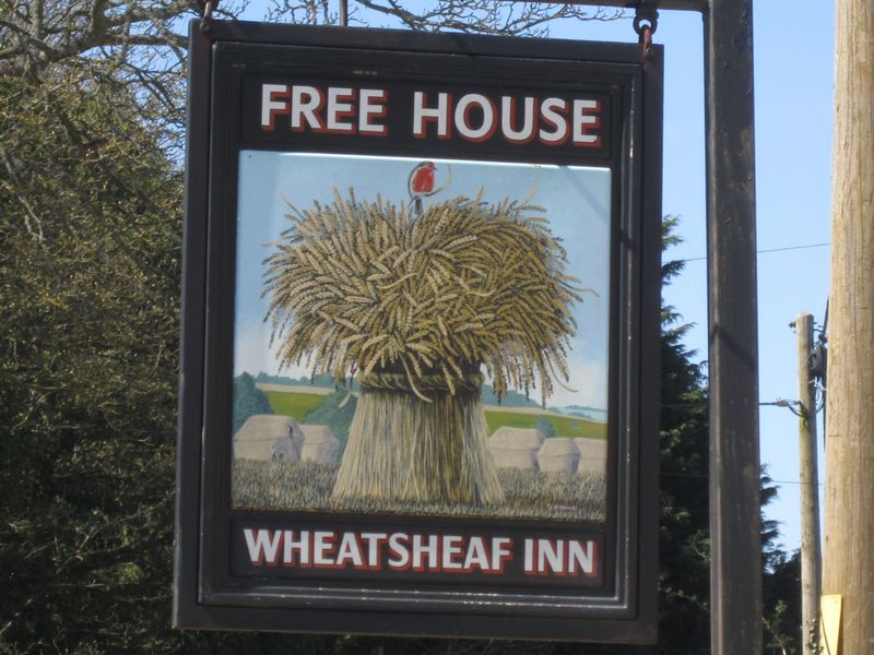 Wheatsheaf Inn, Shedfield (Photo: Pete Horn - 20/04/2013). (Sign). Published on 20-04-2013