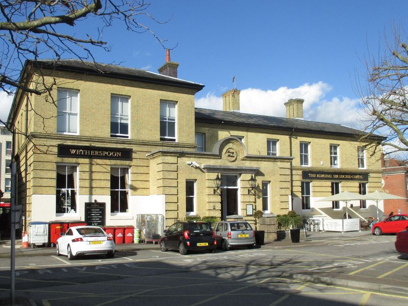 As the Admiral Sir Lucius Curtis in 2015 - view from the South. (Pub, External). Published on 26-03-2015 