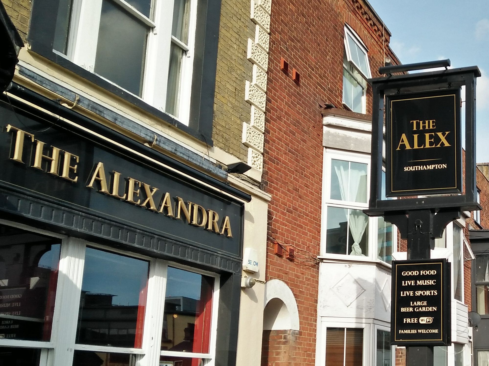 Alexandra, Southampton. (Pub, External, Sign). Published on 23-04-2018