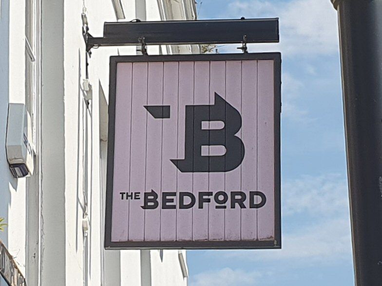 Bedford, Bedford Place (Photo: Pete Horn 09/06/2023). (External, Sign). Published on 09-06-2023