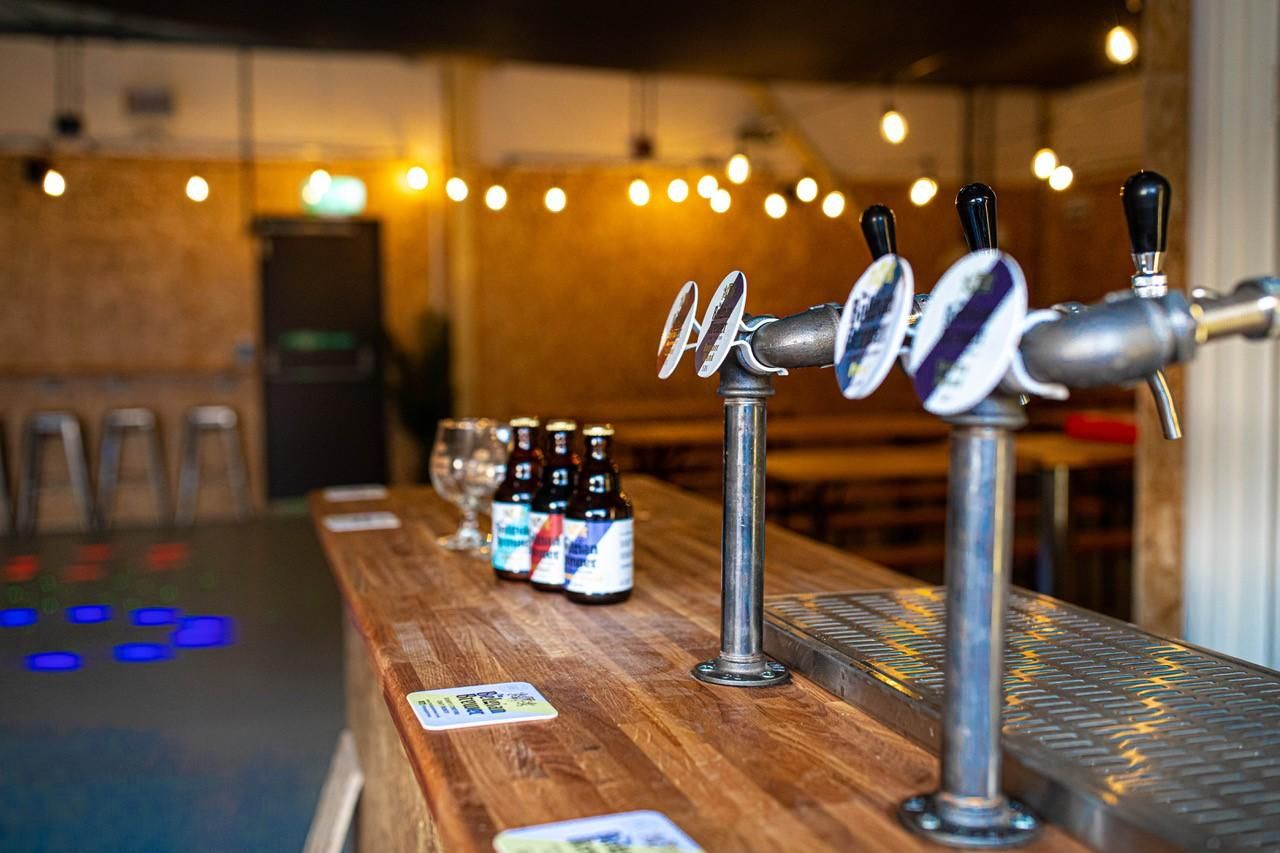 Taps in the Event Space. (Brewery, Bar). Published on 20-05-2022