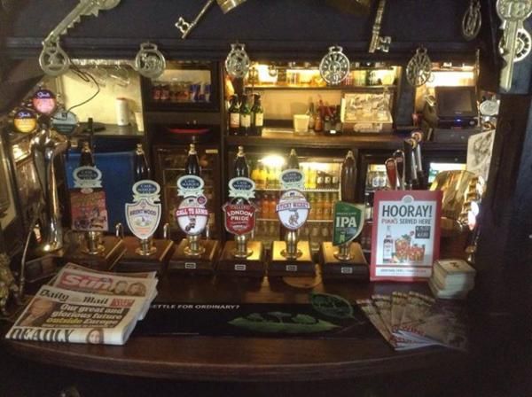 Real Ale selection. (Bar). Published on 11-08-2014