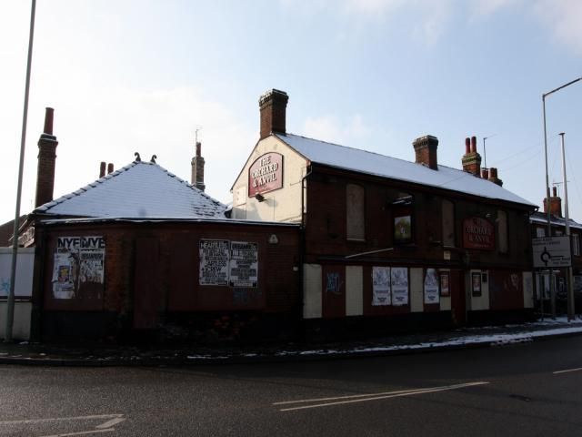 Orchid & Anvil in a state of disrepair. (Pub, External, Key). Published on 10-02-2012