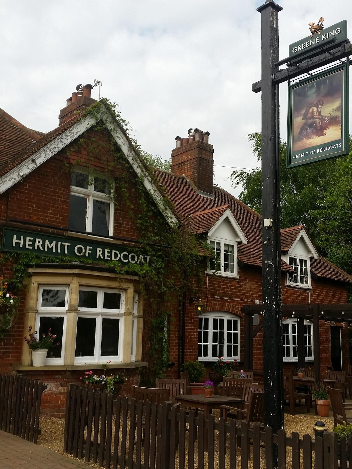 Hermit of Redcoats sign. (Pub, External, Sign). Published on 01-01-1970