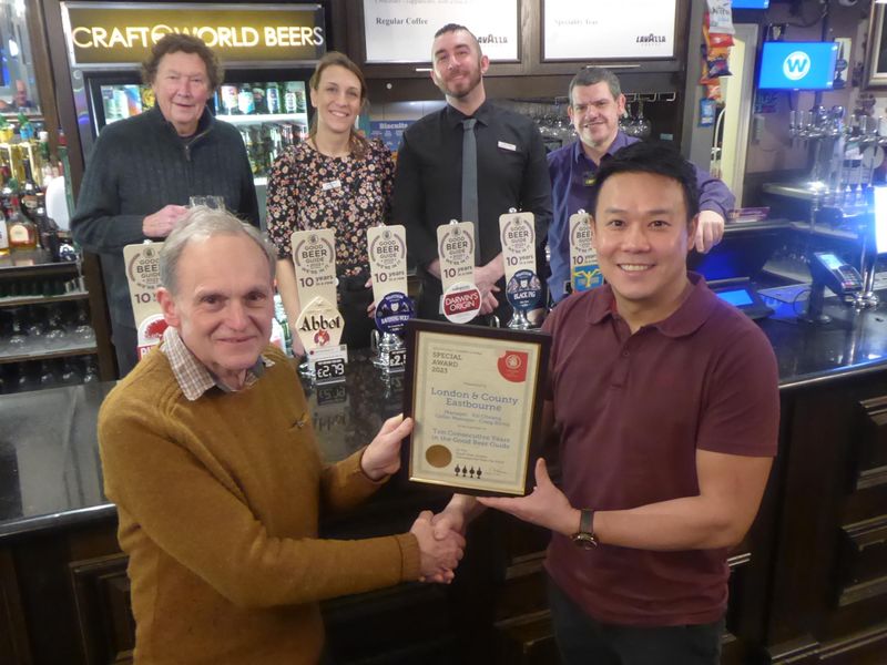 Ten Year GBG Presentation. (Pub, Bar, Publican, Branch, Award). Published on 16-02-2023