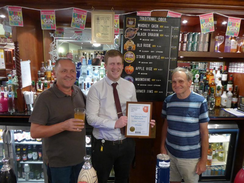 27.8.19 Cider Pub of the Year Award. (Bar, Publican, Award). Published on 20-12-2019