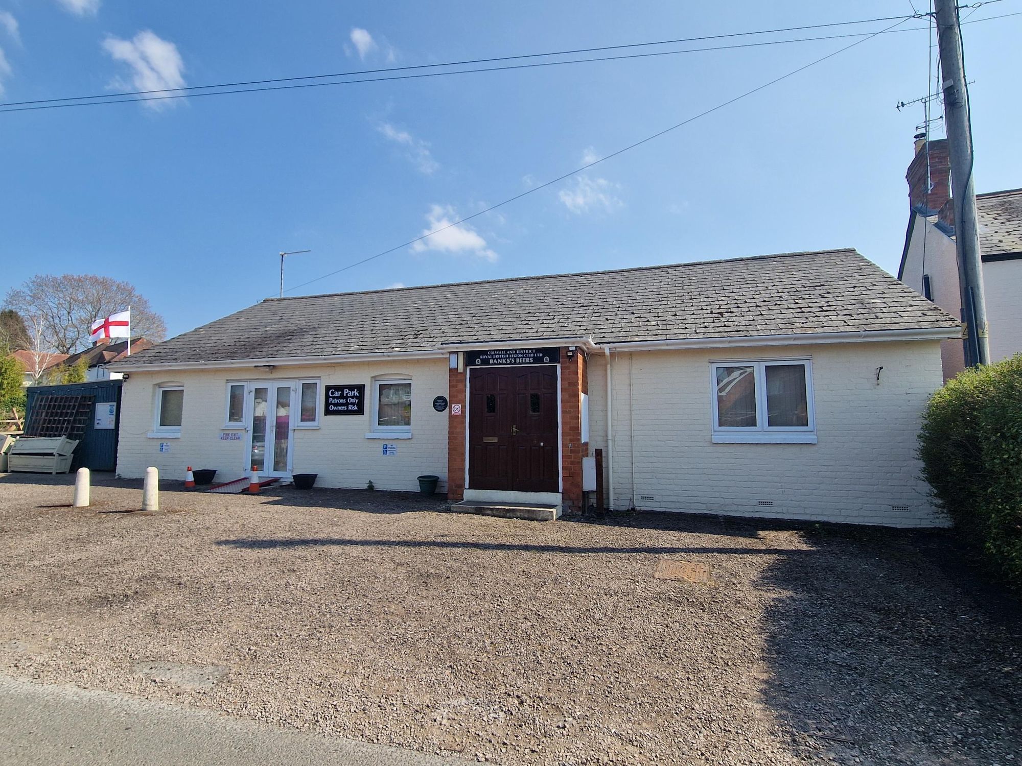 Front of RBL Colwall. (External, Key). Published on 07-04-2025