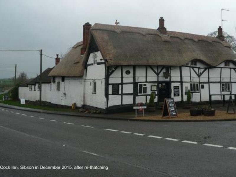 Cock Inn, Dec 2015, after re-thatching. (External, Key). Published on 19-12-2015