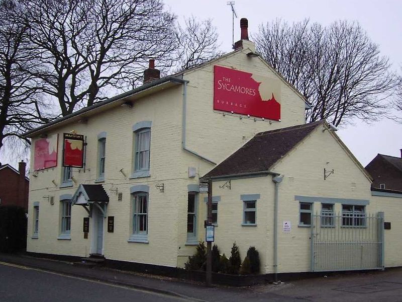 Sycamores, Burbage. (Pub, External, Key). Published on 05-10-2012