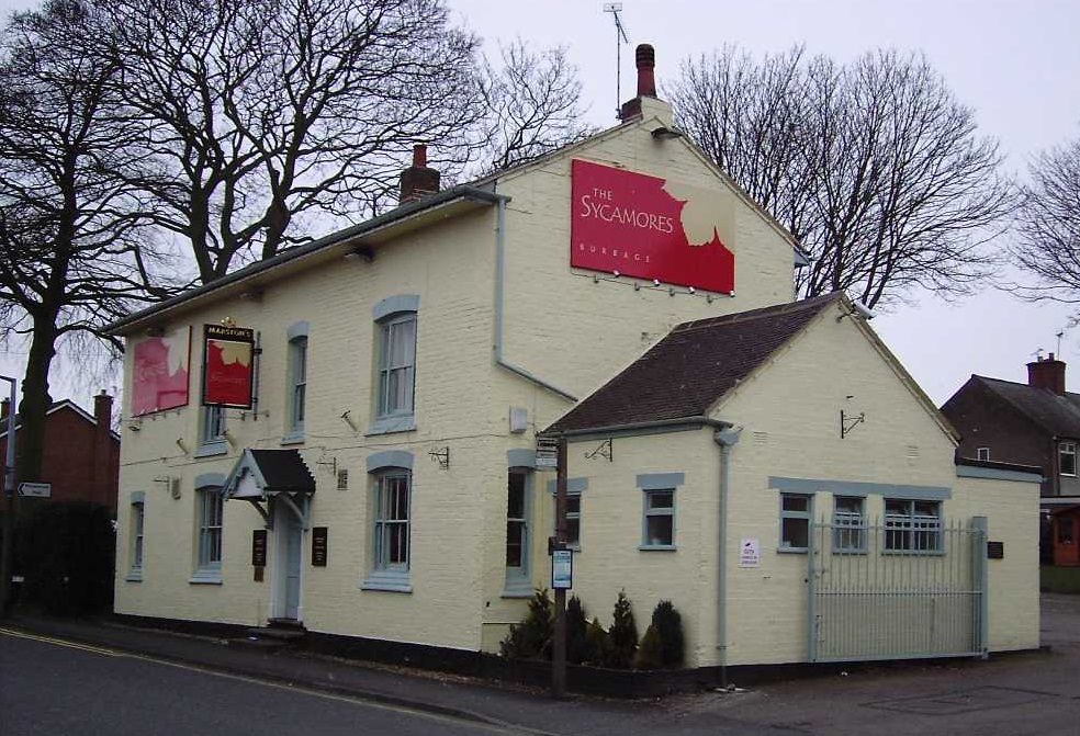 Sycamores, Burbage. (Pub, External, Key). Published on 05-10-2012