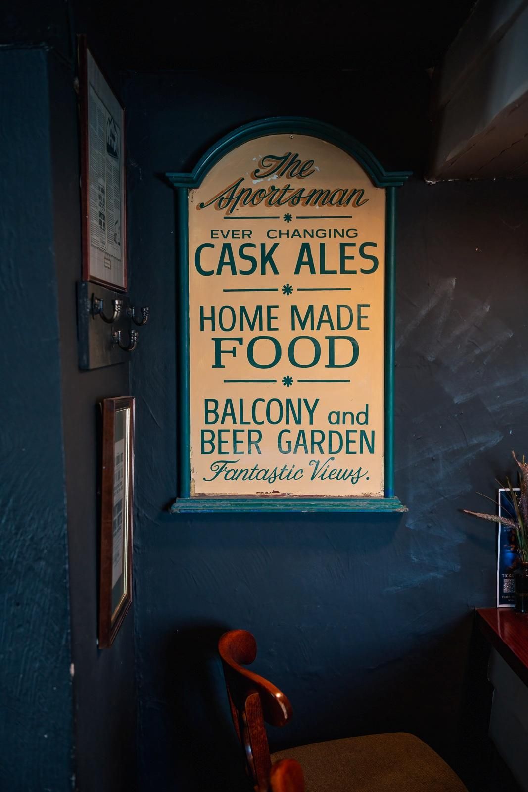 Sign from The Sportsman. (Pub, Sign). Published on 29-11-2025