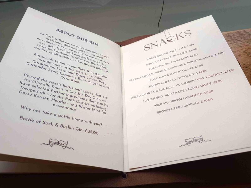 Description of their gin and the snacks available. (Pub). Published on 15-03-2025