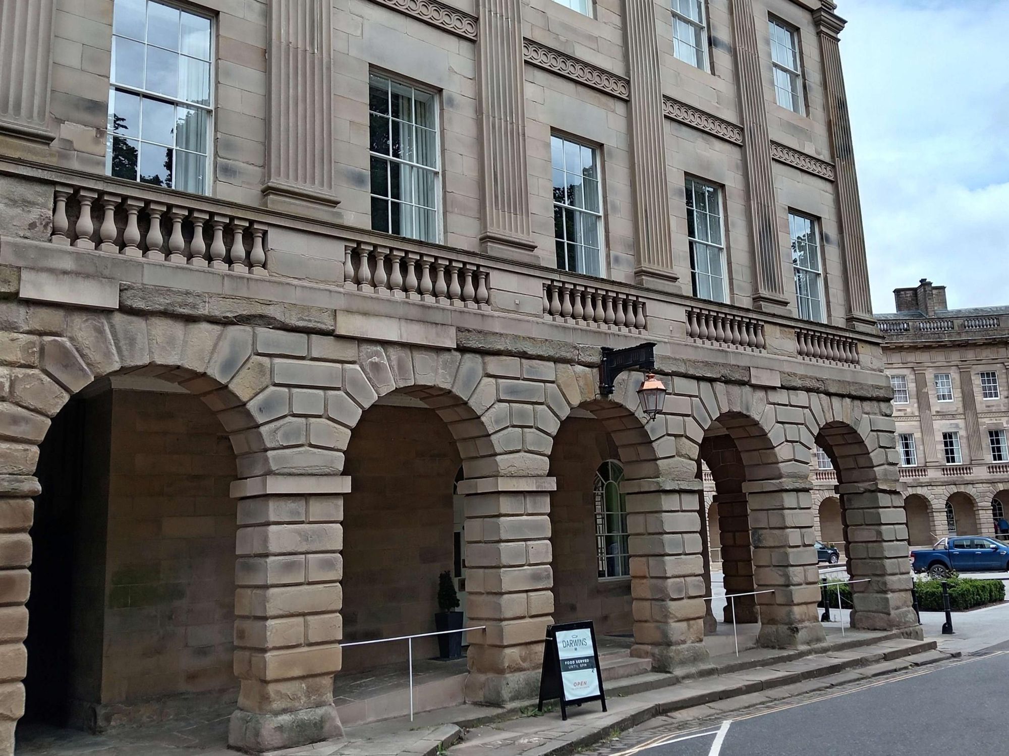 Public bar entrance at left-hand side of building. (Pub, External). Published on 06-06-2026