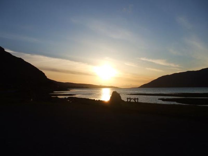 Sunset over Little Loch Broom from the Hotel car park. (External). Published on 17-05-2014 