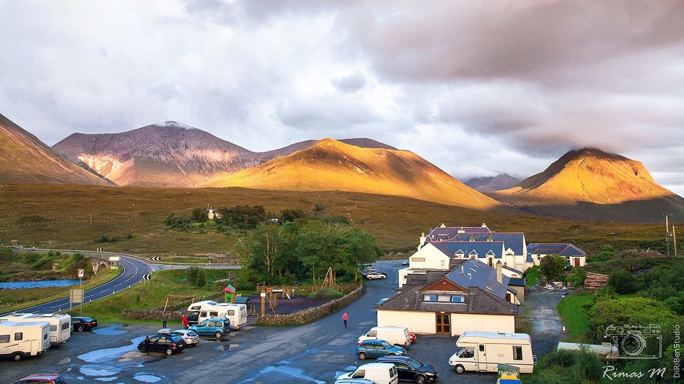 The Hotel and the Cuillin. (External, Key). Published on 03-01-2017