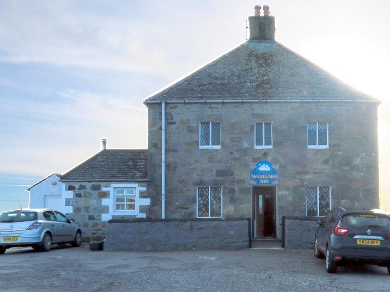 Westford Inn, Claddach Kirkibost, Isle of North Uist. (Pub, External, Sign, Key). Published on 04-03-2017
