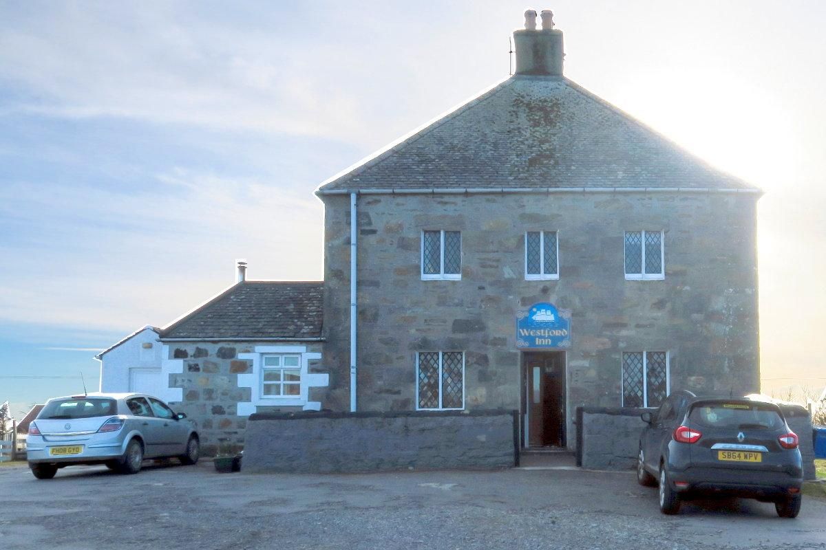 Westford Inn, Claddach Kirkibost, Isle of North Uist. (Pub, External, Sign, Key). Published on 04-03-2017