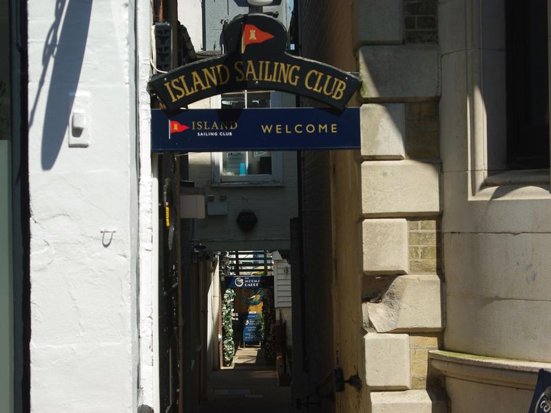 Island Sailing Club street access (Photo:Geoff Marsh 26/06/2024). (External, Sign). Published on 25-07-2024 