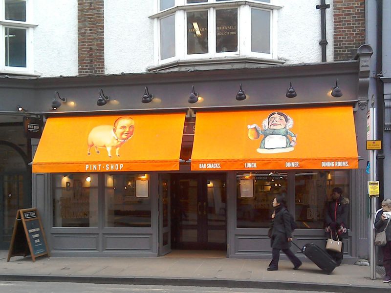 Pint Shop Oxford front. (Pub, External, Key). Published on 07-12-2017
