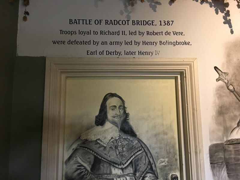Mural. Battle of Radcot Bridge. (Pub). Published on 26-08-2018