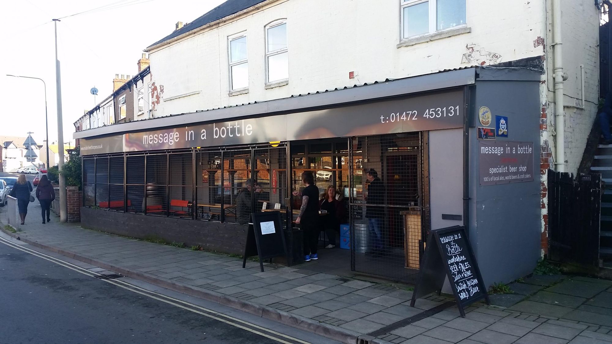 Message in a bottle Cleethorpes. (Pub, External). Published on 07-12-2017