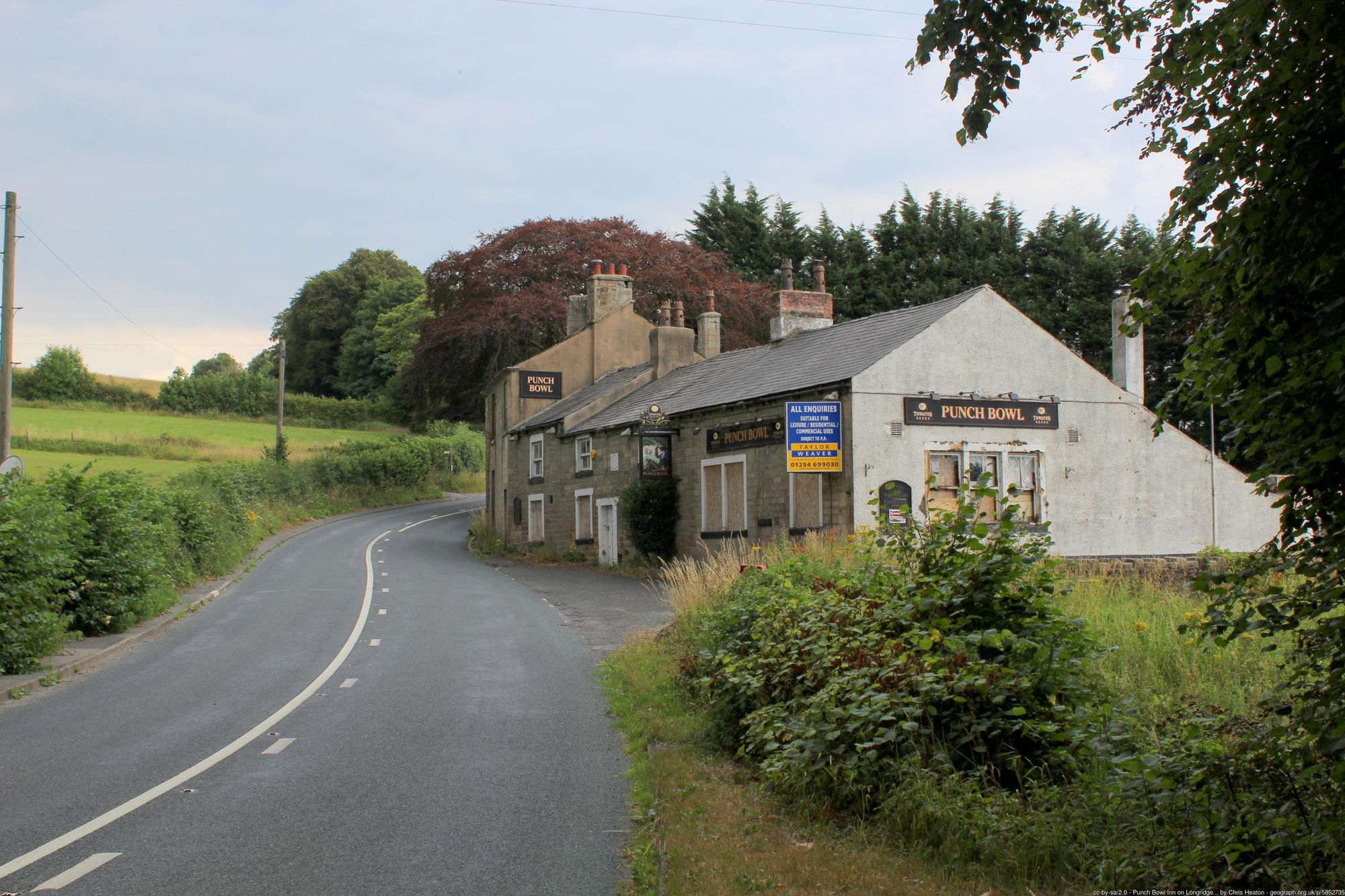 Punch Bowl, Hurst Green (Chris Heaton). (Pub, External, Key). Published on 07-04-2023